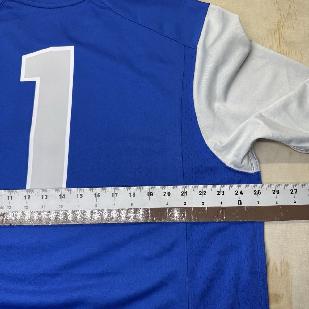 NEW XL Air Force Falcons Nike #1 Football Game Jersey PRINTED Blue Gray - Picture 11 of 12